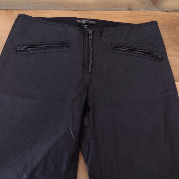 Kate Moss x Topshop Black Faux Leather Skinny Moto Retro Skinny Pants Size 6 - Picture 6 of 16